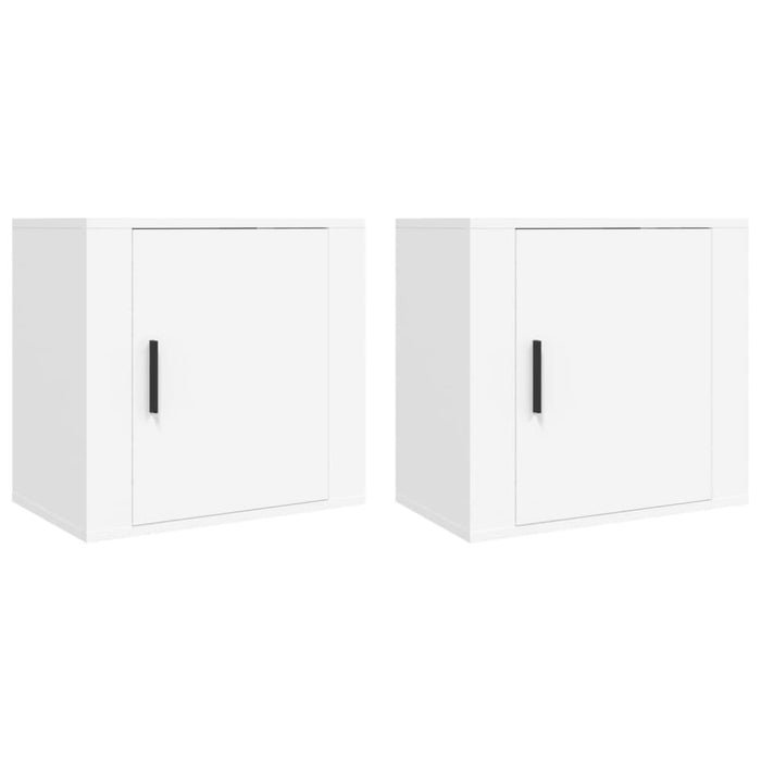 Wall-mounted Bedside Cabinets 2 Pcs White 50x30x47 Cm Nolnlp