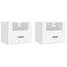 Wall-mounted Bedside Cabinets 2 Pcs White 50x36x40 Cm Nolnno