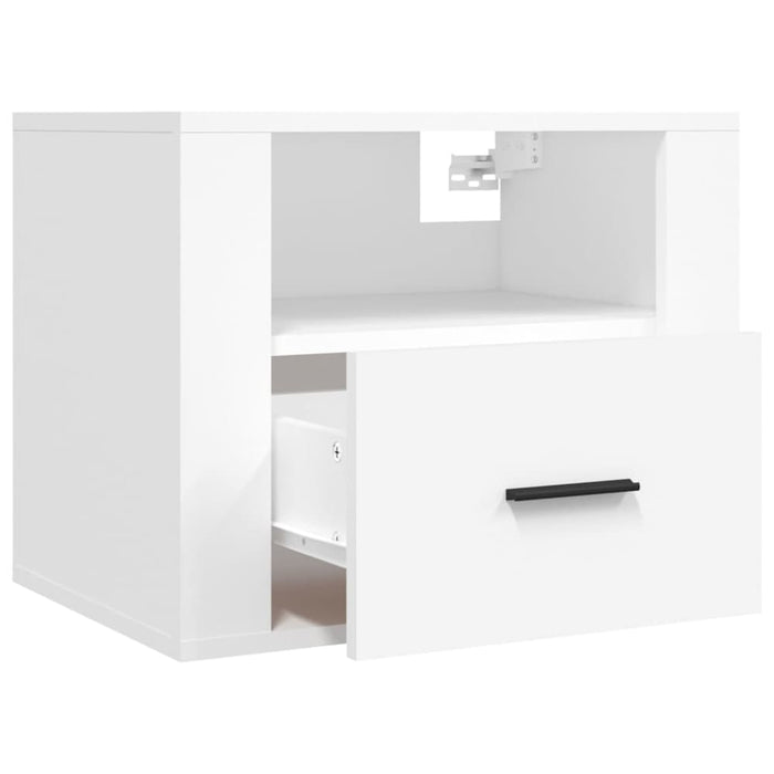 Wall-mounted Bedside Cabinets 2 Pcs White 50x36x40 Cm Nolnno