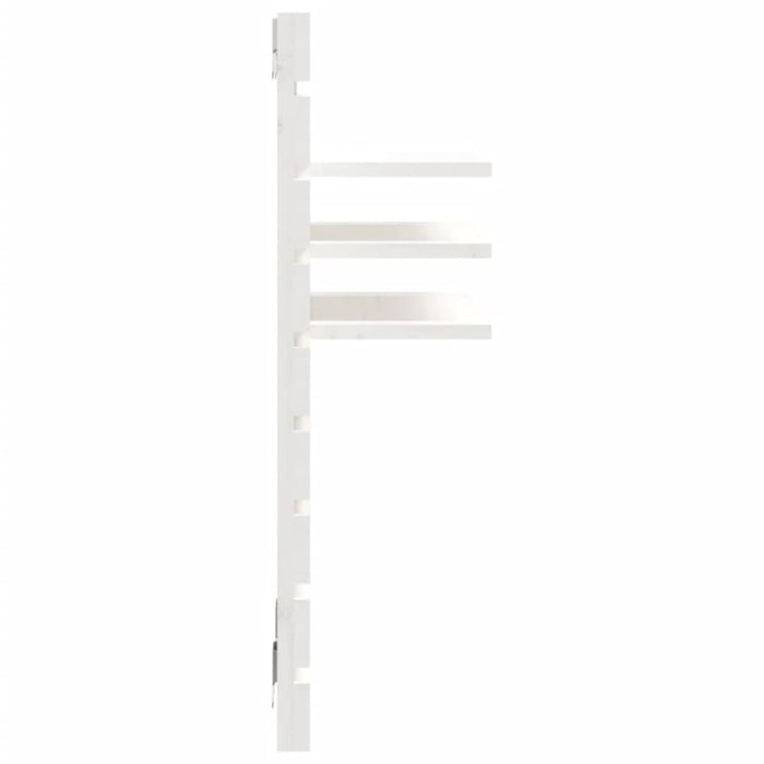 Wall-mounted Bedside Shelves 2 Pcs White Solid Wood Pine