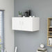 Wall Mounted Cabinet White 80x39x40 Cm Chipboard Nbxikp