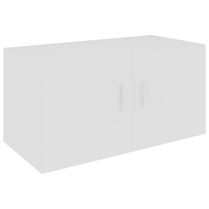 Wall Mounted Cabinet White 80x39x40 Cm Chipboard Nbxikp