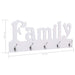 Wall Mounted Coat Rack Family 74x29.5 Cm Xnaxap