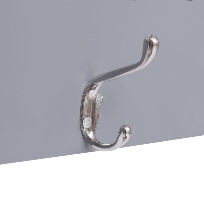 Wall Mounted Coat Rack Family Grey 74x29.5 Cm Xnaxal