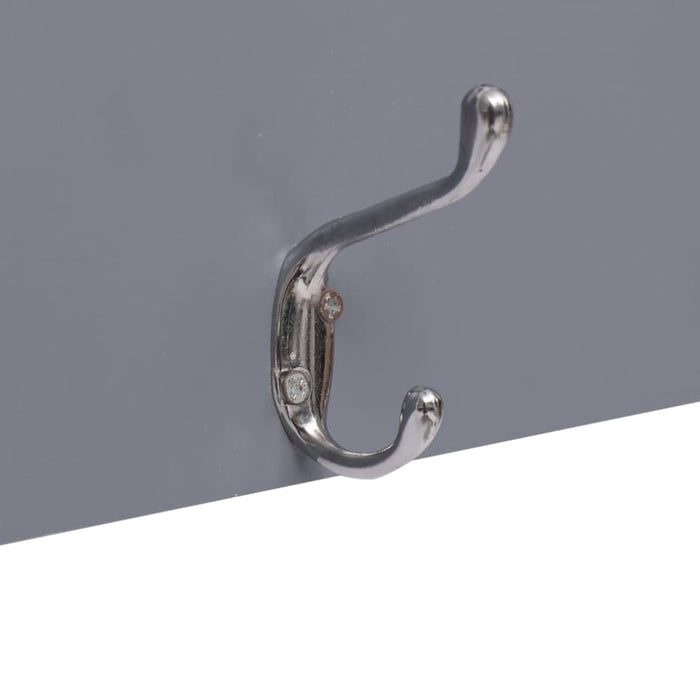 Wall Mounted Coat Rack Welcome Grey 74x29.5 Cm Xnaxan