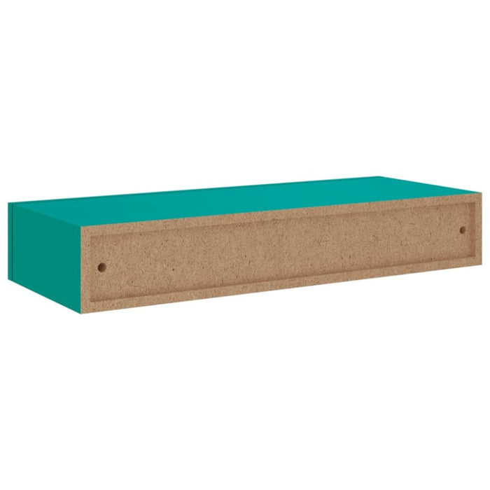 Wall-mounted Drawer Shelf Blue Mdf Ttbxli