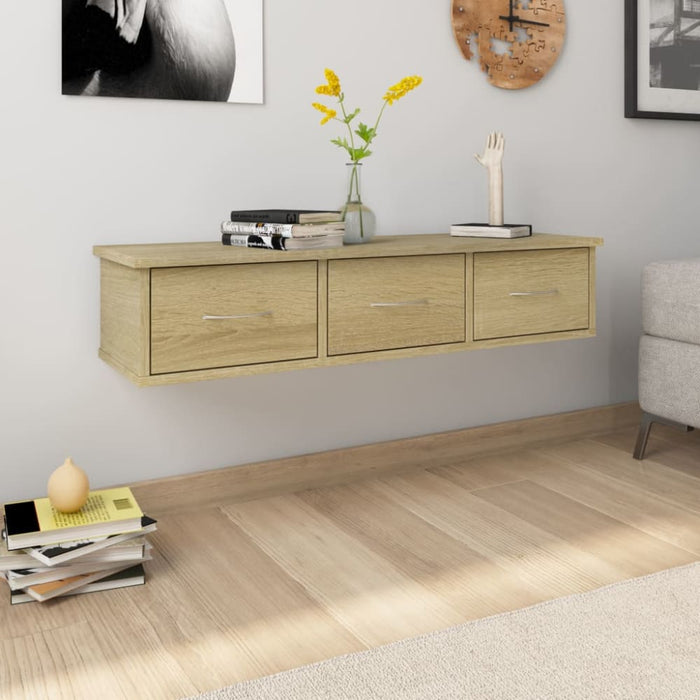 Wall - mounted Drawer Shelf Sonoma Oak Chipboard Nbbpki