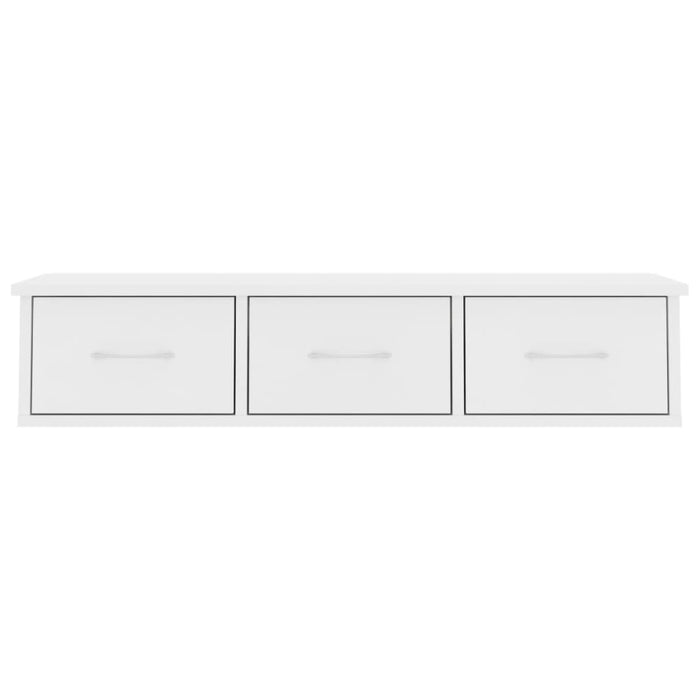 Wall-mounted Drawer Shelf White 88x26x18.5 Cm Chipboard