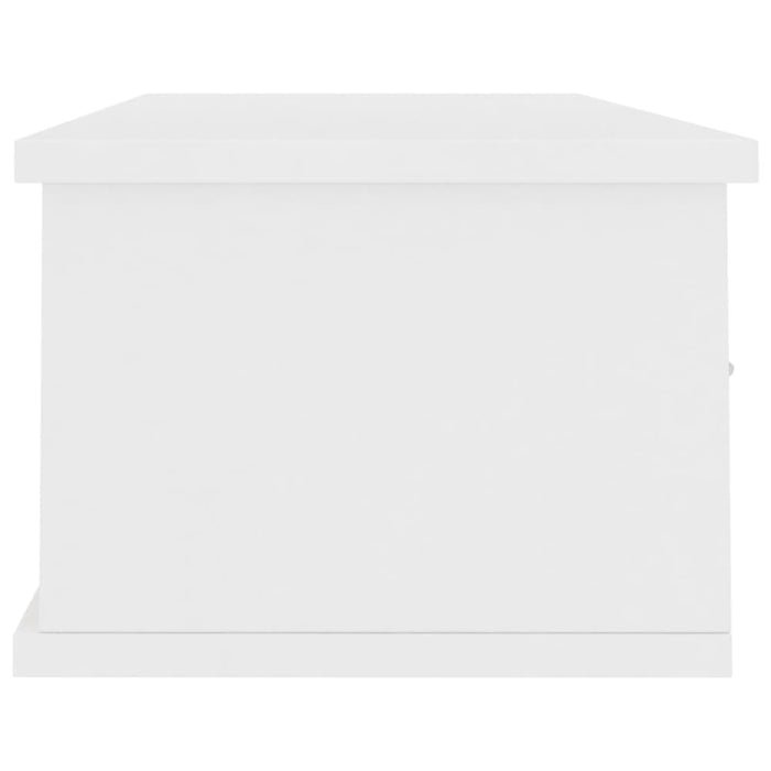 Wall-mounted Drawer Shelf White 88x26x18.5 Cm Chipboard