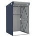 Wall-mounted Garden Shed Anthracite 118x100x178 Cm Steel