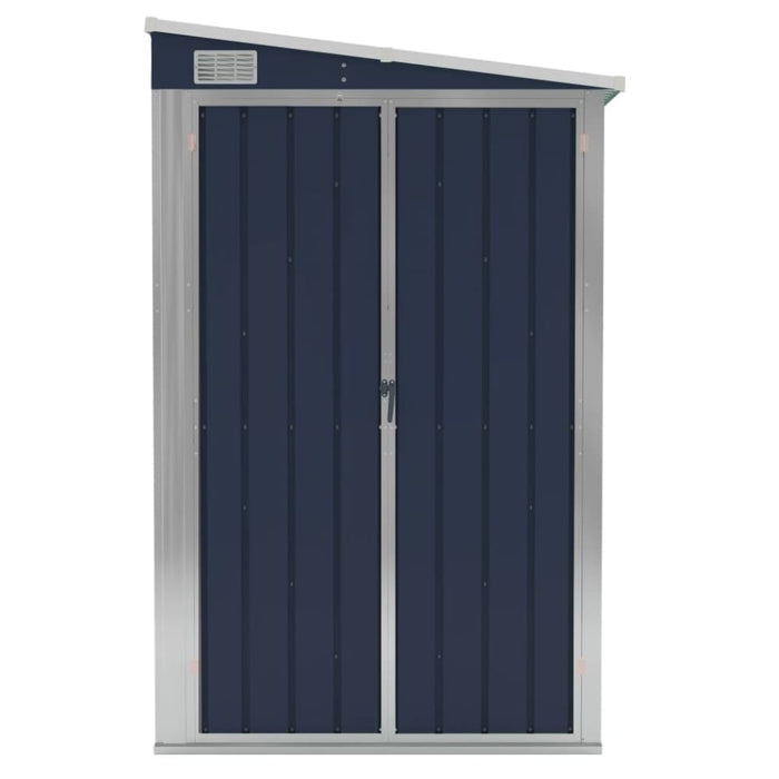 Wall-mounted Garden Shed Anthracite 118x194x178 Cm Steel