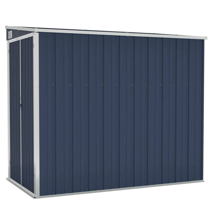 Wall-mounted Garden Shed Anthracite 118x194x178 Cm Steel