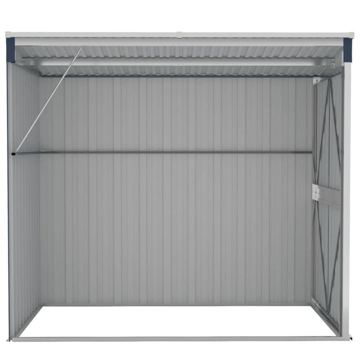 Wall-mounted Garden Shed Anthracite 118x194x178 Cm Steel