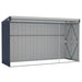 Wall-mounted Garden Shed Anthracite 118x288x178 Cm Steel