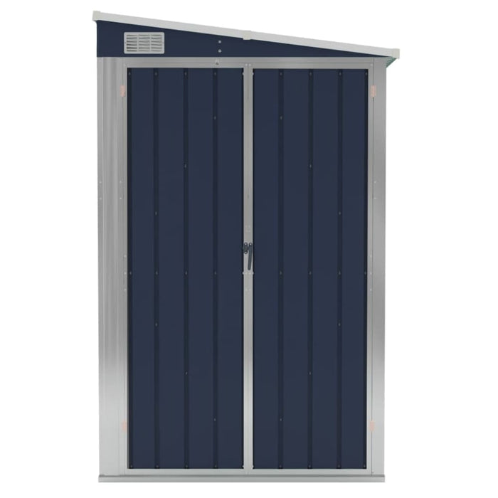 Wall-mounted Garden Shed Anthracite 118x288x178 Cm Steel