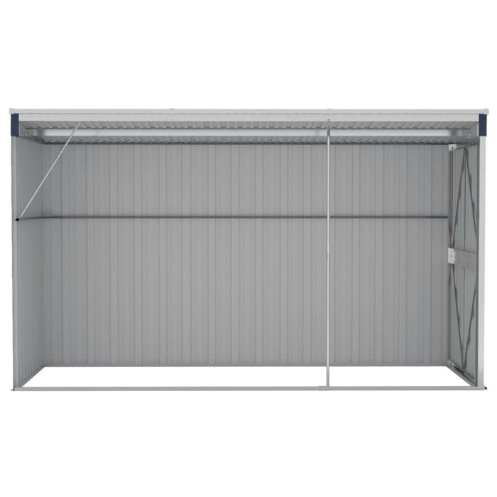 Wall-mounted Garden Shed Anthracite 118x288x178 Cm Steel