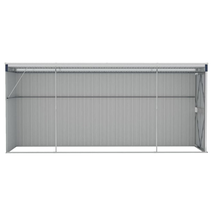 Wall-mounted Garden Shed Anthracite 118x382x178 Cm Steel