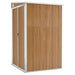 Wall-mounted Garden Shed Brown 118x100x178 Cm Galvanised
