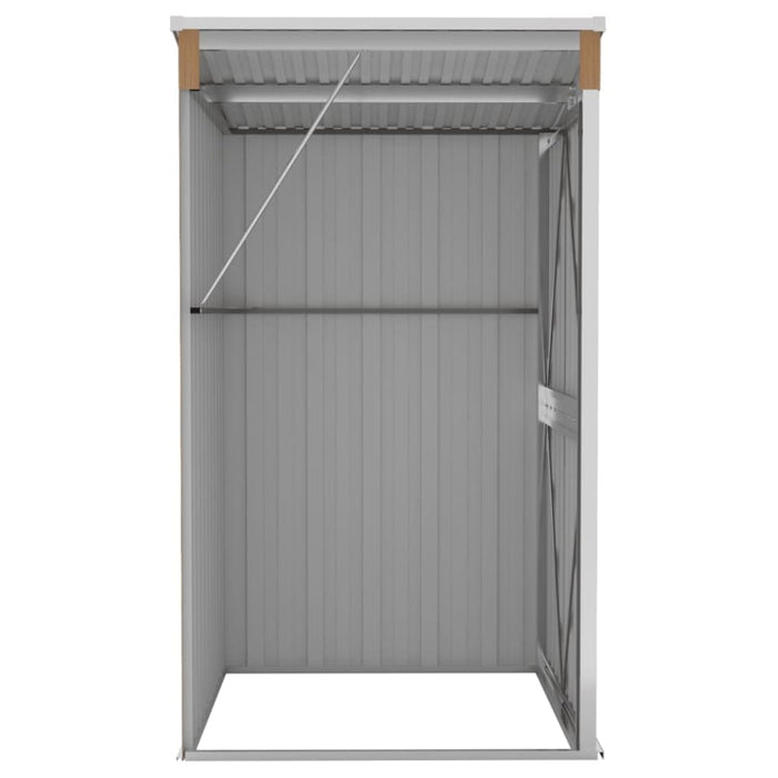 Wall-mounted Garden Shed Brown 118x100x178 Cm Galvanised