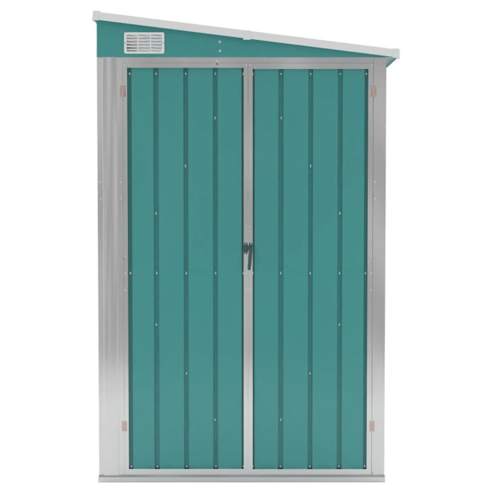 Wall-mounted Garden Shed Green 118x100x178 Cm Galvanised
