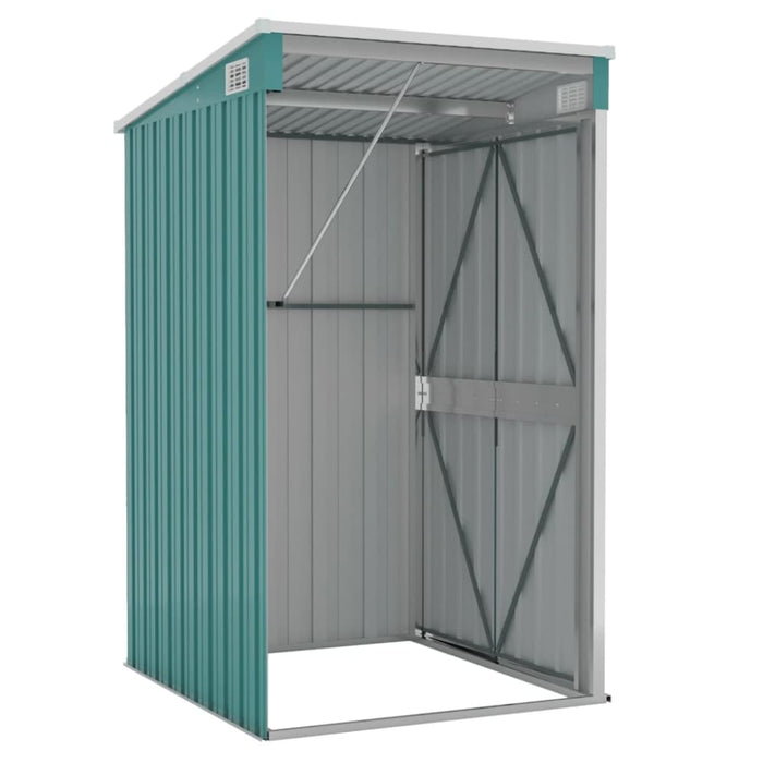 Wall-mounted Garden Shed Green 118x100x178 Cm Galvanised