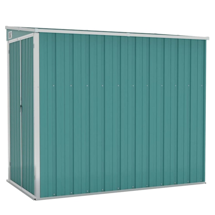 Wall-mounted Garden Shed Green 118x194x178 Cm Galvanised