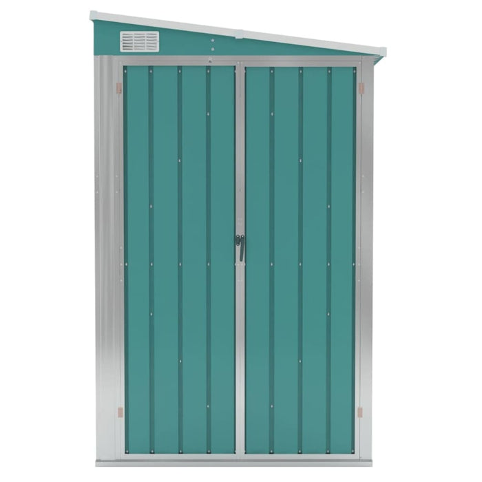 Wall-mounted Garden Shed Green 118x194x178 Cm Galvanised