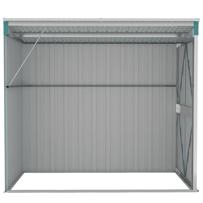 Wall-mounted Garden Shed Green 118x194x178 Cm Galvanised