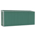 Wall-mounted Garden Shed Green 118x382x178 Cm Galvanised