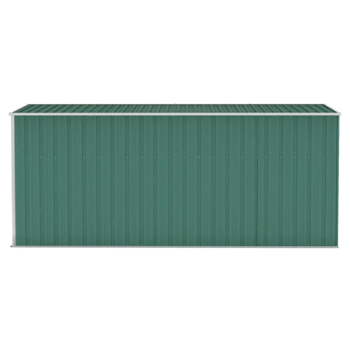 Wall-mounted Garden Shed Green 118x382x178 Cm Galvanised