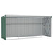 Wall-mounted Garden Shed Green 118x382x178 Cm Galvanised