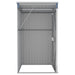 Wall-mounted Garden Shed Grey 118x100x178 Cm Galvanised