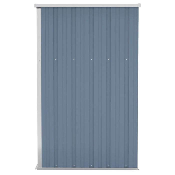 Wall-mounted Garden Shed Grey 118x100x178 Cm Galvanised