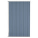 Wall-mounted Garden Shed Grey 118x100x178 Cm Galvanised