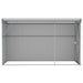 Wall-mounted Garden Shed Grey 118x288x178 Cm Galvanised