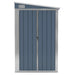 Wall-mounted Garden Shed Grey 118x288x178 Cm Galvanised