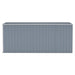 Wall-mounted Garden Shed Grey 118x382x178 Cm Galvanised