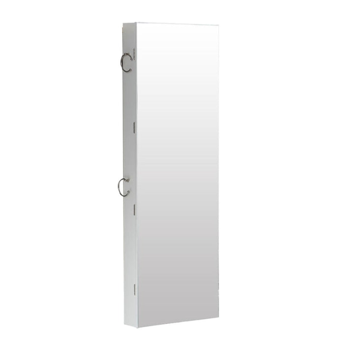 Wall Mounted Or Hang Over Mirror Jewellery Cabinet With Led
