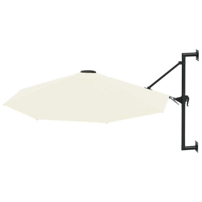 Wall-mounted Parasol With Metal Pole 300 Cm Sand Aanlt