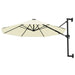 Wall-mounted Parasol With Metal Pole 300 Cm Sand Aanlt