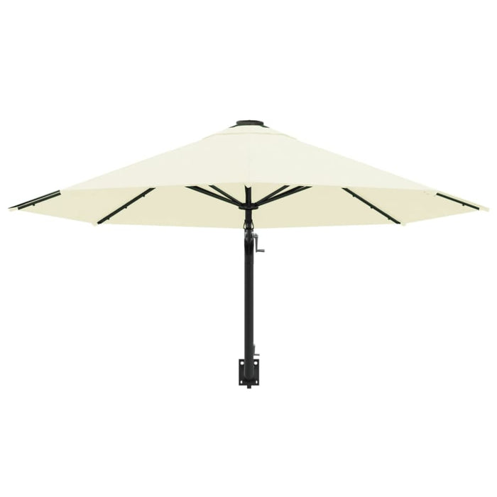 Wall-mounted Parasol With Metal Pole 300 Cm Sand Aanlt