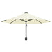Wall-mounted Parasol With Metal Pole 300 Cm Sand Aanlt