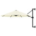 Wall-mounted Parasol With Metal Pole 300 Cm Sand Aanlt