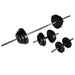 Wall - mounted Power Tower With Barbell And Dumbbell Set
