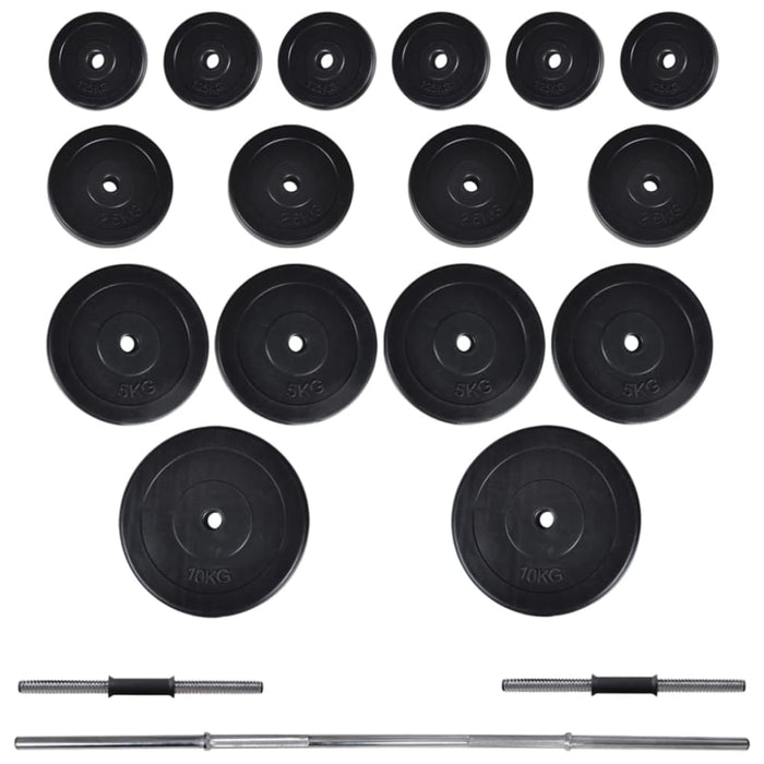 Wall - mounted Power Tower With Barbell And Dumbbell Set