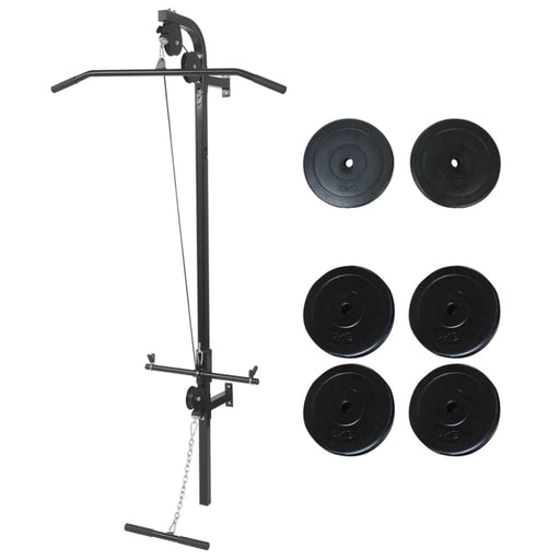 Wall - mounted Power Tower With Weight Plates 40 Kg Xiptpk