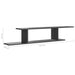 Wall-mounted Tv Shelf Glossy Look Grey 125x18x23 Cm