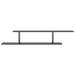 Wall-mounted Tv Shelf Glossy Look Grey 125x18x23 Cm