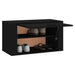 Wall-mounted Shoe Cabinet Black 70x35x38 Cm Engineered Wood