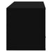 Wall-mounted Shoe Cabinet Black 70x35x38 Cm Engineered Wood